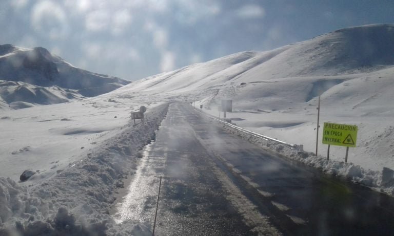 Paso Pehuenche suspendido al tránsito internacional