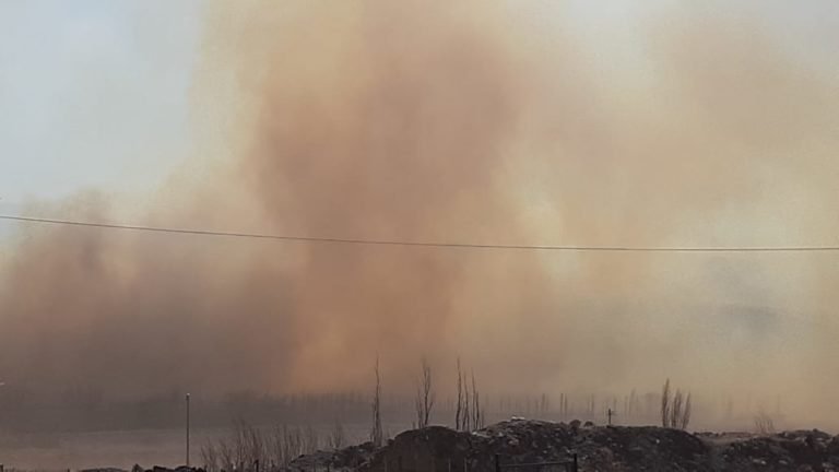 INCENDIO EN BARDAS BLANCAS