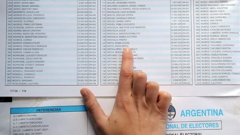 Padrón electoral provincial se puede consultar aquí