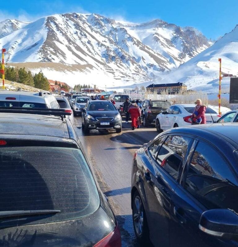 Las leñas y el caos del tránsito