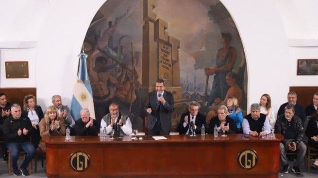 Massa recibió el apoyo de la CGT