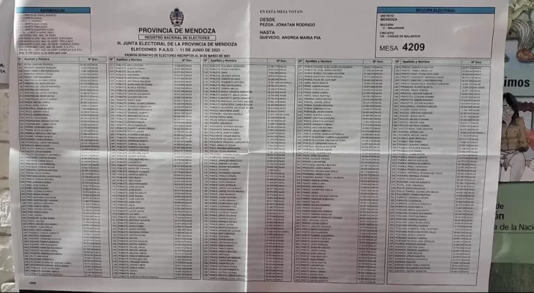 Elecciones provinciales 2023 consulte aquí el padrón electoral