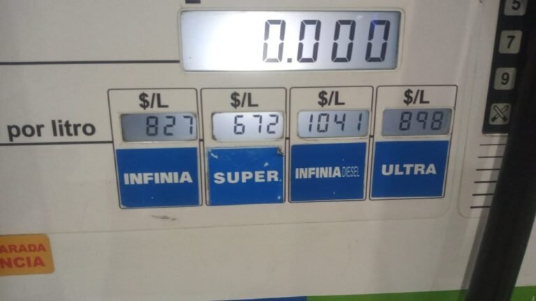 Subieron los combustibles