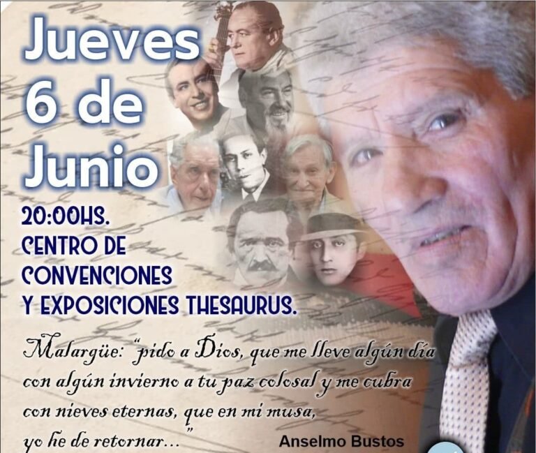 Malargüe celebrará el día del poeta cuyano en honor a Anselmo Bustos