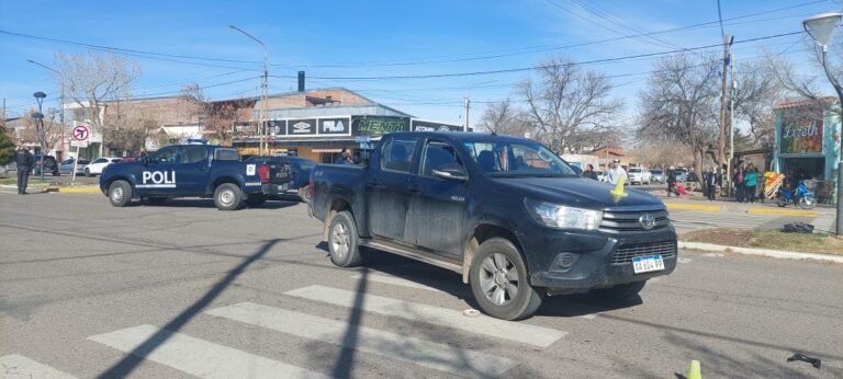 Accidente en pleno centro de Malargüe