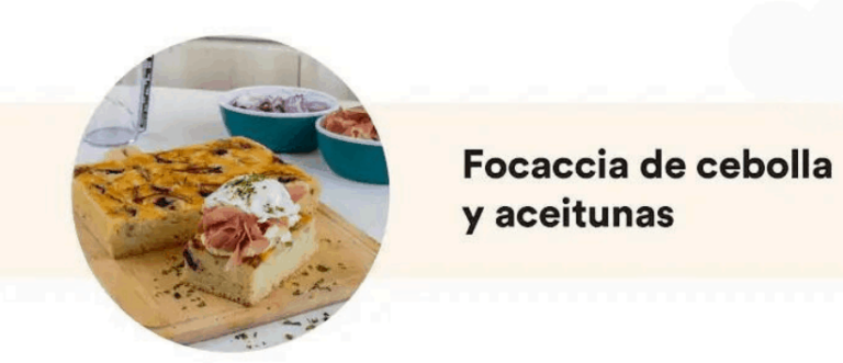 La receta del sábado: hoy focaccia de cebolla y aceitunas