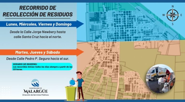 Reorganizan servicio de recolección de residuos durante el invierno