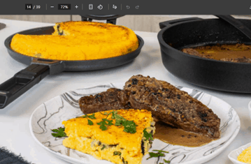 La receta del sábado, hoy lomo a la pimienta con polenta rellena