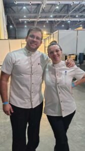 Malargüe logra el tercer puesto en el Torneo Federal de Chef 5 Jéssica Nair Praderio y Víctor Emanuel Castro. Foto redes sociales