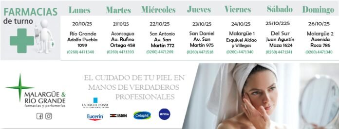20 10 farmacias de turno