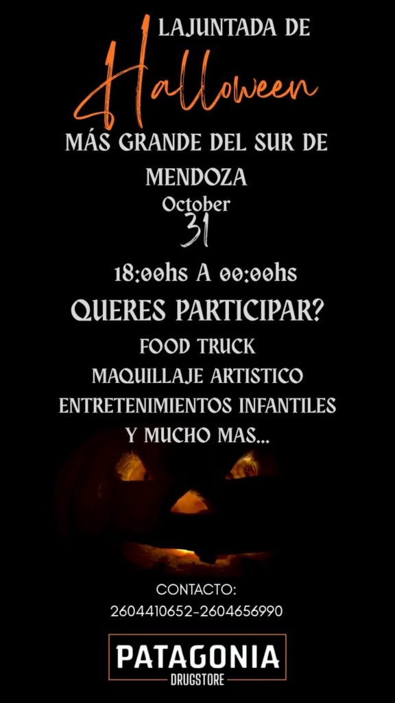 El Halloween más grande del Sur mendocino se vivirá en la esquina del reloj de Malargüe 1 HALLOWEN