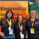 AFIMM: mujeres de Malargüe impulsan una minería inclusiva y sostenible Daiana Sboccia, Wanda Salinas y Ana Gómez participantes de Argentina Mining