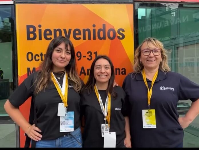 Daiana Sboccia, Wanda Salinas y Ana Gómez participantes de Argentina Mining