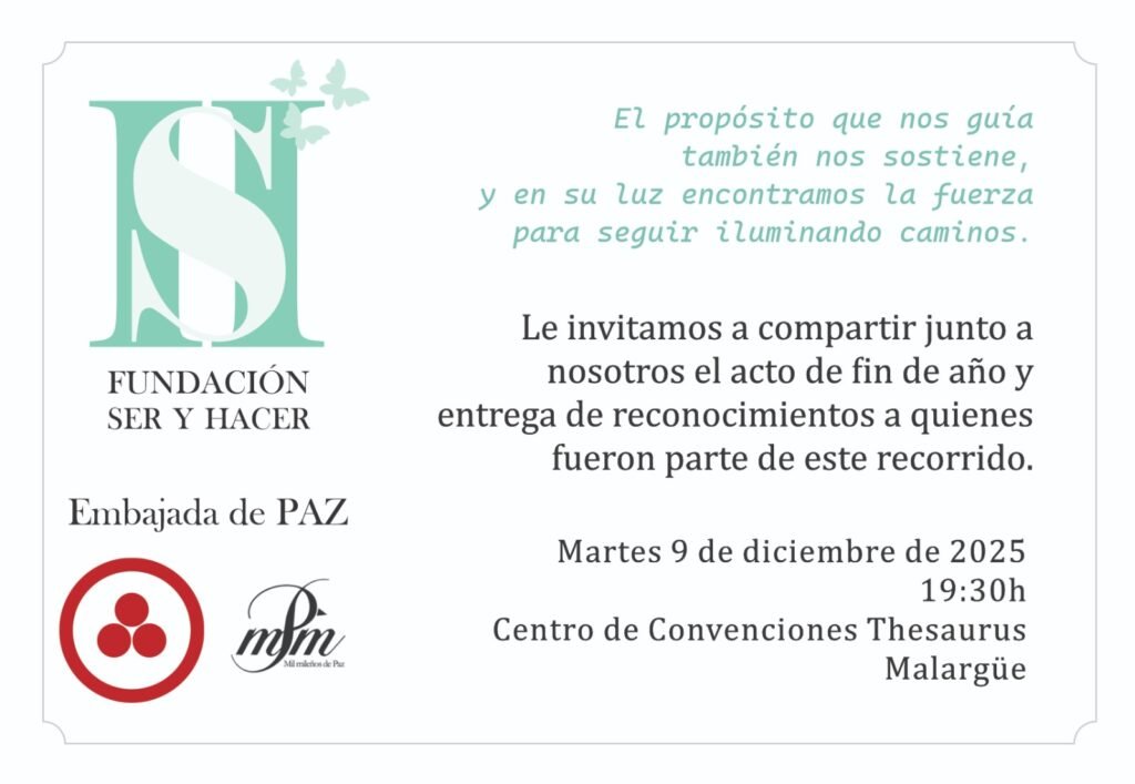 Acto de cierre 2025 de la Fundación Ser y Hacer en el Centro de Convenciones Thesaurus 1 Imagen de WhatsApp 2025 12 09 a las 08.15.28 de1b7fef