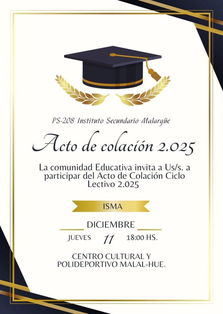 Actos de colación 2025: emociones y despedidas en las escuelas secundarias de Malargüe 1 Imagen de WhatsApp 2025 12 10 a las 09.51.13 29663b26