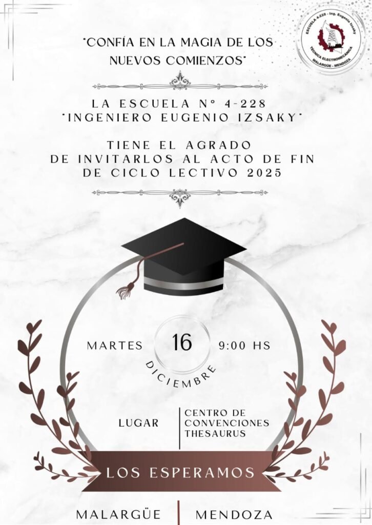 Actos de colación 2025: emociones y despedidas en las escuelas secundarias de Malargüe 2 Imagen de WhatsApp 2025 12 10 a las 09.51.41 e9231ccf