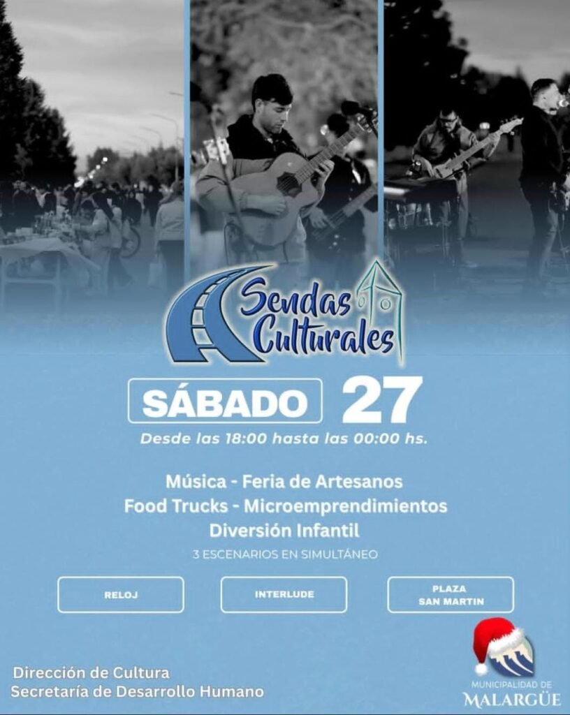 Agenda cultural y recreativa del fin de semana en Malargüe: música, cine y paseos para toda la familia 3 WhatsApp Image 2025 12 26 at 12.30.21 PM