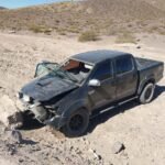 Personal de salud asistió a tres heridos tras un siniestro en Ruta 40 Sur.