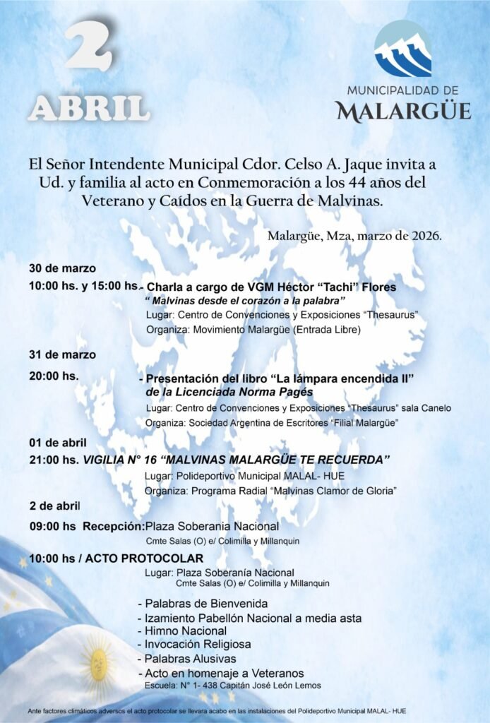 Vigilia, memoria y comunidad: así será el homenaje en Malargüe 1 WhatsApp Image 2026 03 29 at 8.04.40 PM