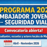 Malargüe lanza el programa Embajador Joven de la Seguridad Vial 2026.