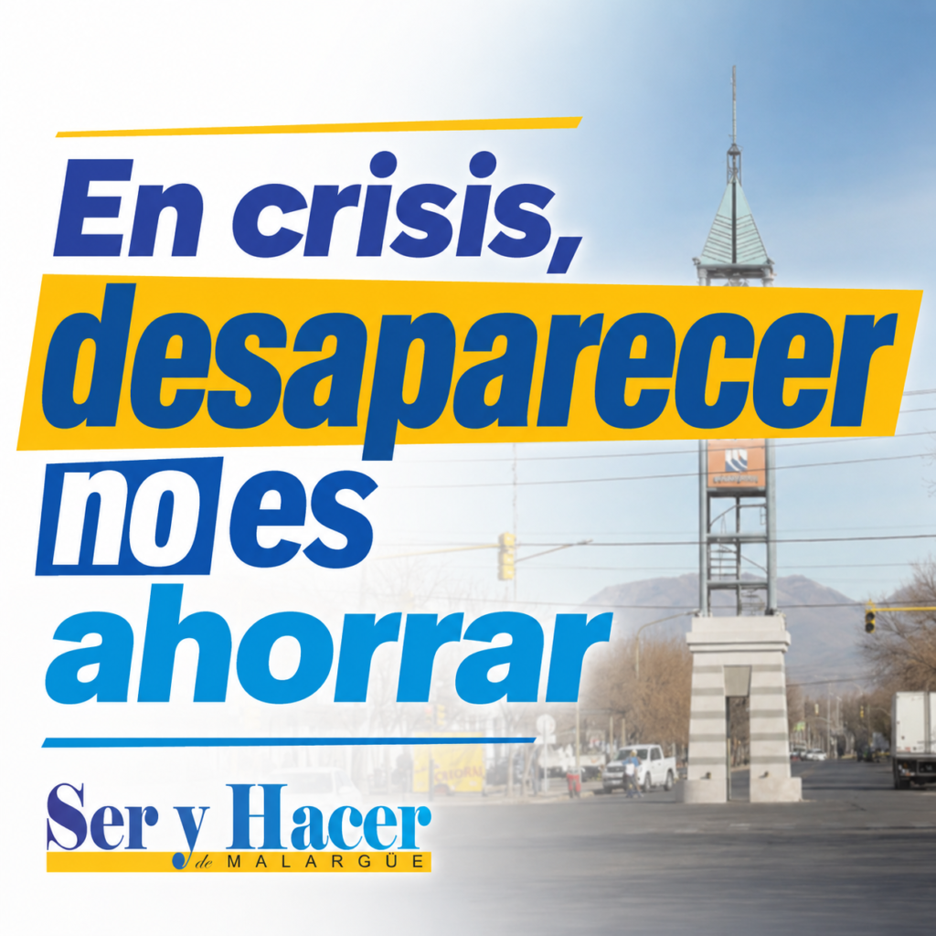 EN CRISIS DESAPARECER NO ES AHORRAR