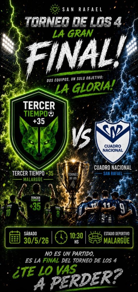 Torneo de los 4, Fútbol Seniors +35. Cambió de horario la gran final. 7 gran final PM