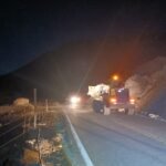 Trabajos en la Cuesta del Chihuido tras un desmoronamiento y crece la preocupación por el estado del sector.