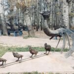 Malargüe suma una obra de Alejandro Zalazar Correa en el parque de la Dirección de Turismo