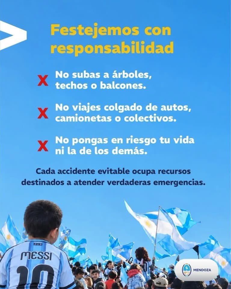 Recomendaciones para disfrutar el partido de Argentina sin poner en riesgo la salud. 2 743203783 17971296009095068 8756424951733127955 n