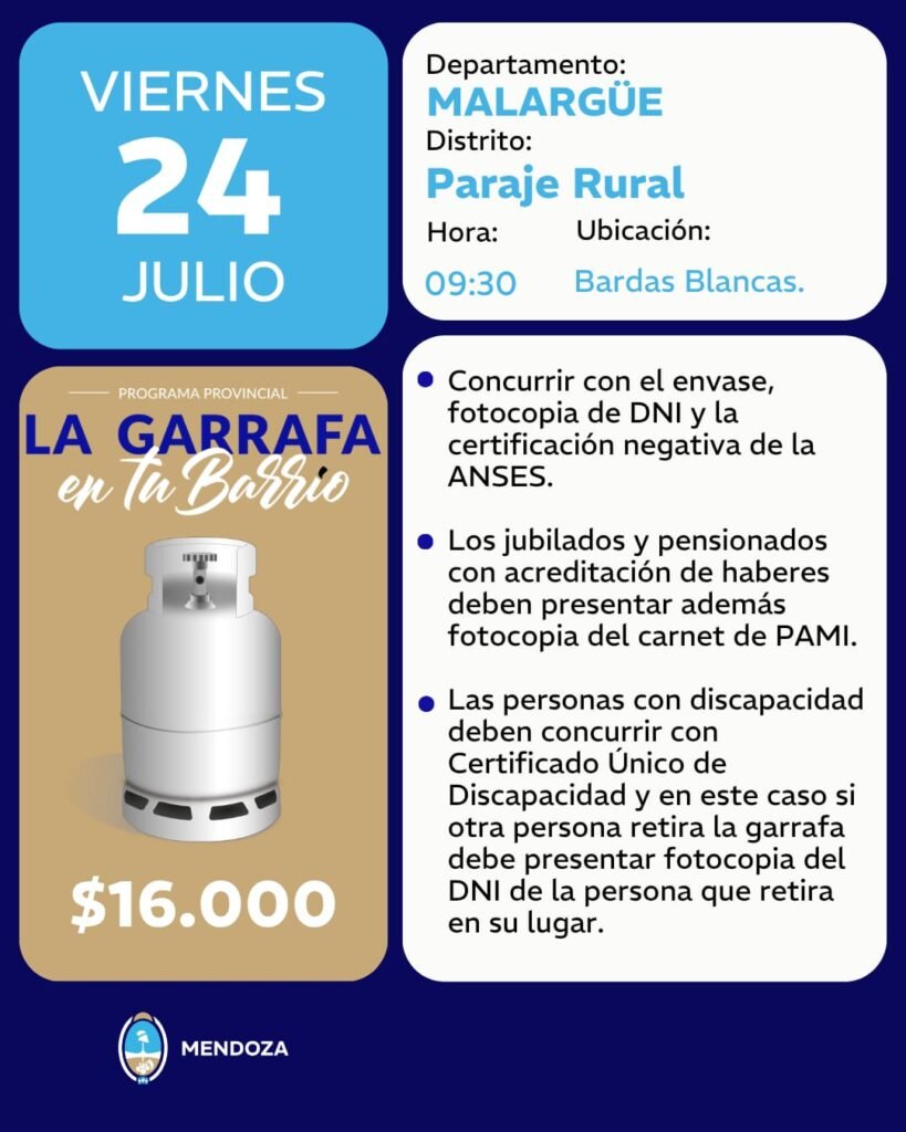 La Garrafa en tu Barrio llegará este viernes a Bardas Blancas. 1 WhatsApp Image 2026 07 23 at 10.32.13 AM 1