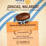 Rotary Club Malargüe agradeció el acompañamiento al «Locro Criollo solidario».