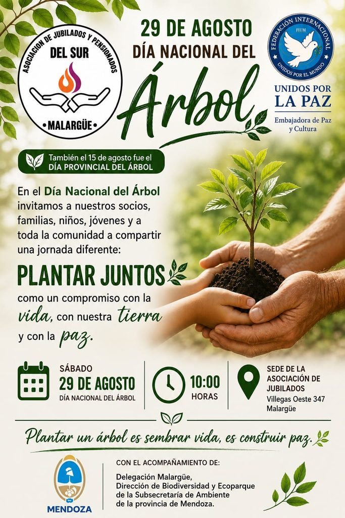 Malargüe celebrará el Día Nacional del Árbol con la plantación de unos 50 ejemplares 1 WhatsApp Image 2026 08 28 at 12.23.59 PM