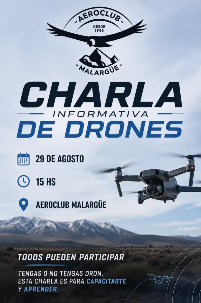 Primeros pasos con drones: una capacitación gratuita llega al Aeroclub Malargüe. 1 de092ed5 02d1 497e b35d 584831c7550f