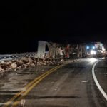 Un camionero resultó herido tras un vuelco y el tránsito se demoró entre Pareditas y El Sosneado.
