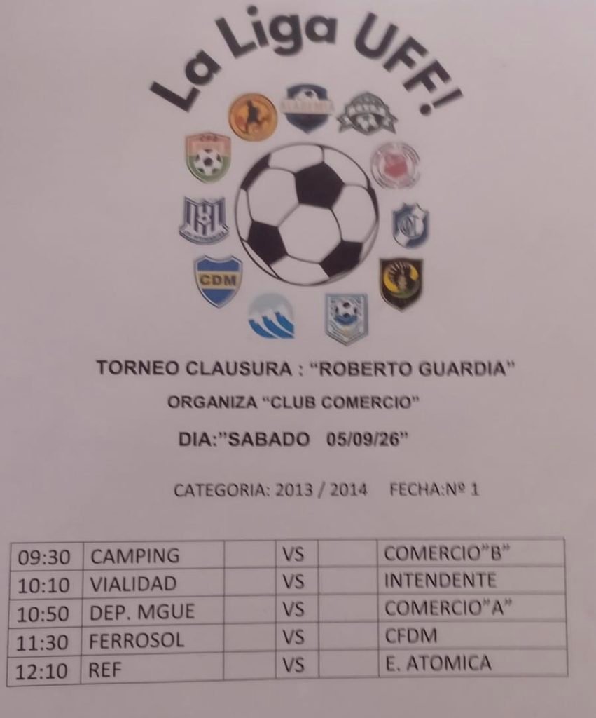 El sábado vuelve el Fútbol Infantil de la Liga UFF!. 2 07d615b7 83af 4c0b 937c b1900e36e7c3