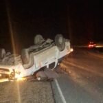 La Policía intervino en un vuelco ocurrido sobre la Ruta Nacional 40