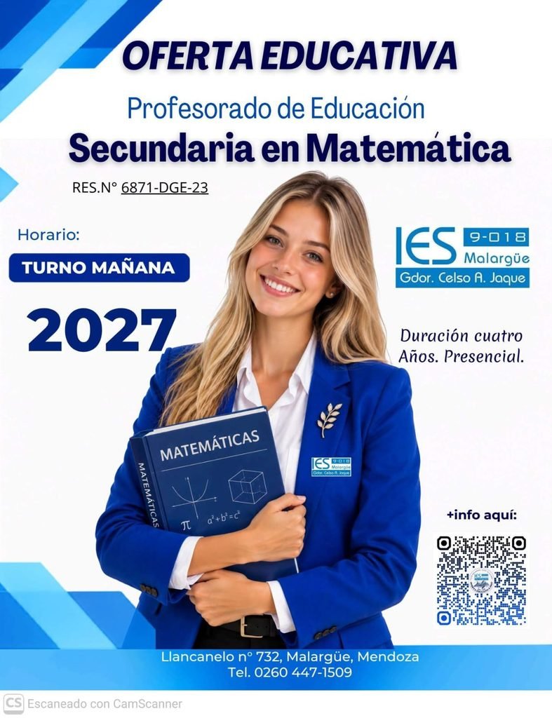 El IES 9-018 ya abrió las preinscripciones para su oferta educativa 2027. 1 WhatsApp Image 2026 09 15 at 2.29.06 PM 1