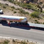 Ruta 144: retiraron la cisterna y quedó habilitado el tránsito en la Cuesta de los Terneros