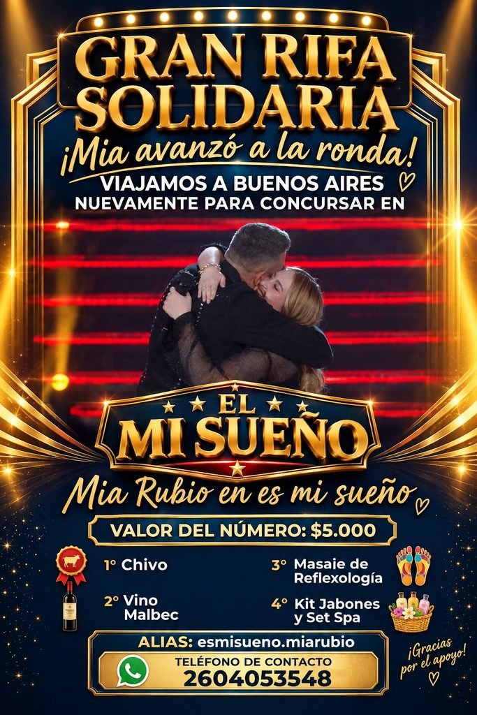 El sueño de Mía Rubio continúa: una nueva instancia en Buenos Aires y una rifa para poder llegar. 3 WhatsApp Image 2026 10 20 at 12.05.02 PM